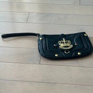 Vintage Juicy Couture black wristlet O/S